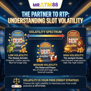 The Partner to RTP: Understanding Slot Volatility (Low, Medium, High). Use this volatility guide to maximize the link free credit slot no deposit terbaru potential at MRATM88.
