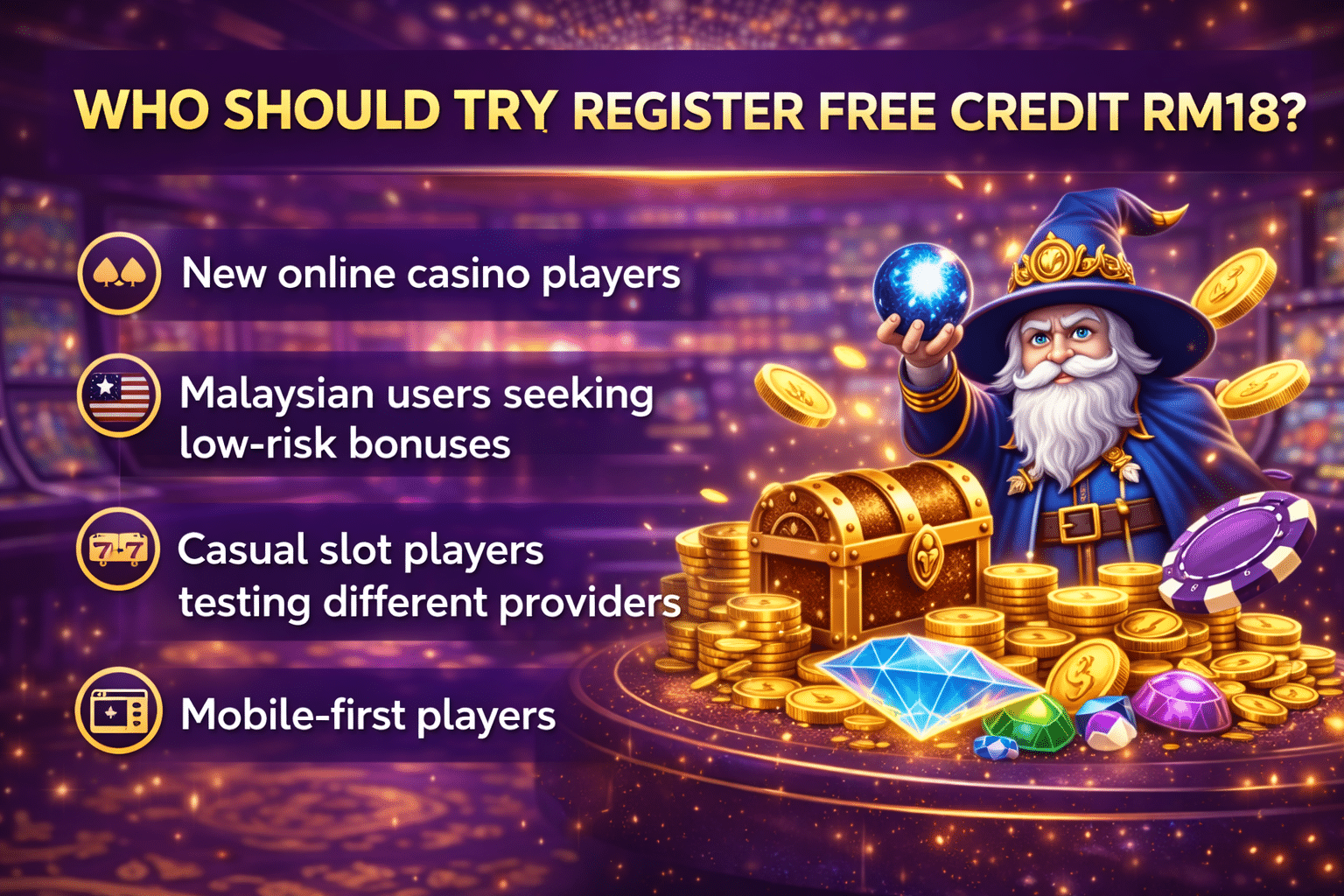 Who should try register free credit, free credit rm18