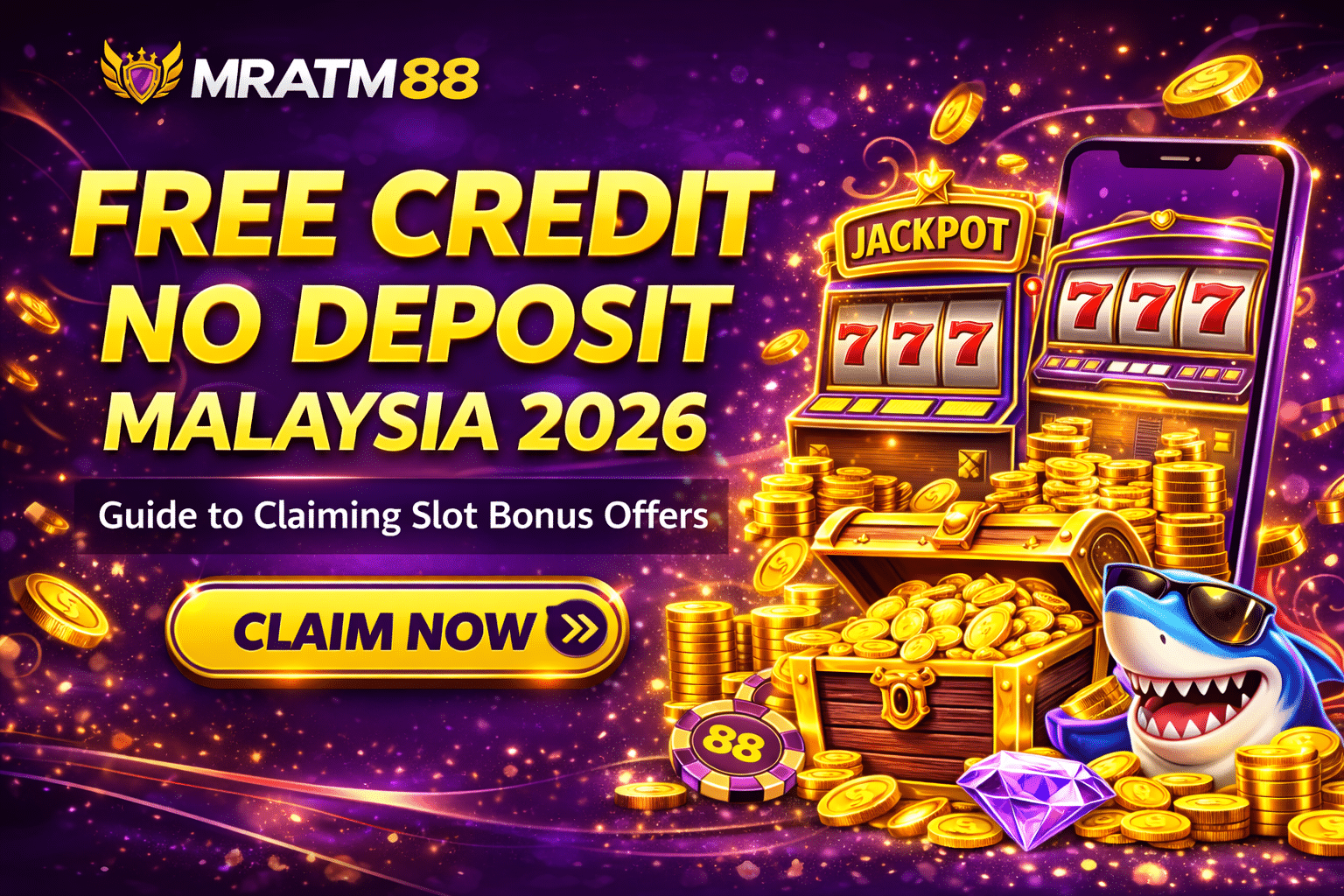 Free credit no deposit malaysia 2026 at mratrm88