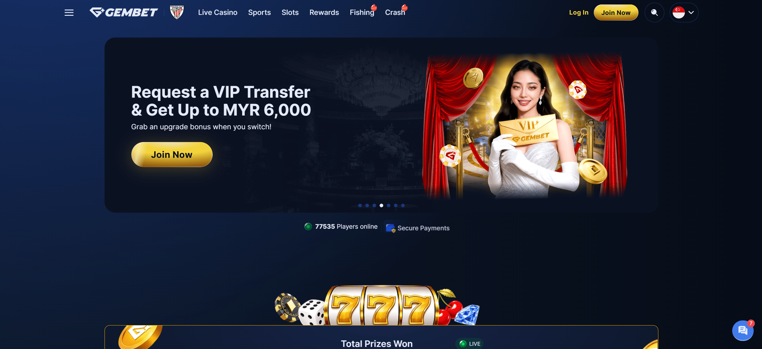 gembet online casino homepage